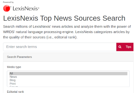 Text Search at WRDS